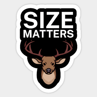 Size matters Sticker